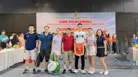 Công đoàn Sở Tài chính tham gia giải bóng Pickleball công chức, viên chức, lao động năm 2025