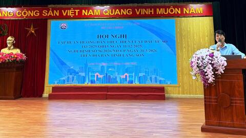 Sở Tài chính tỉnh Lạng Sơn tổ chức Hội nghị tập huấn hướng dẫn thực hiện Luật Đầu tư số 143/2025/QH15 và Nghị định số 96/2026/NĐ-CP.