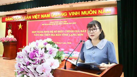 Sở Tài Chính tỉnh Lạng Sơn tham mưu họp Hội đồng thẩm định hệ số điều chỉnh giá đất năm 2026 trên địa bàn tỉnh Lạng Sơn