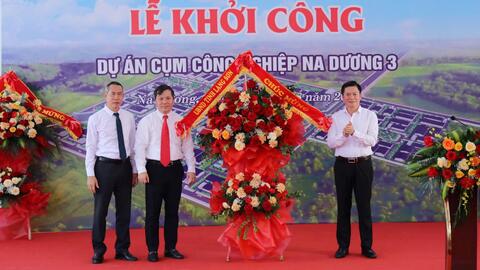 Khởi công cụm công nghiệp Na Dương 3: Hạ tầng đồng bộ giữa không gian xanh
